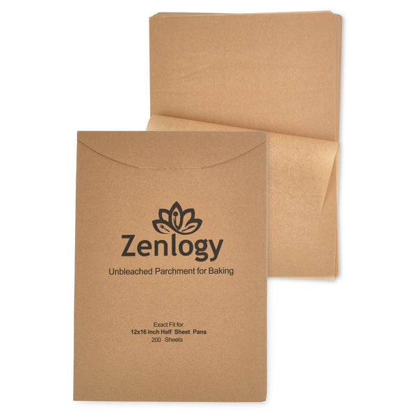  Healifty 200pcs Parchment Paper Baking Sheets English