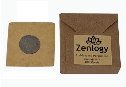 Zenlogy 4x4 Small Parchment Paper Squares (200 sheets) -  Unbleached, Non-stick, Pre-cut Parchment Paper - Ideal for Candy Wrappers,  Liner Paper, Freezing and Storing, Separating, and Diamond Painting: Home &  Kitchen