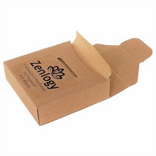 Parchment Paper - 3x3 - Brown or White - 1000ct, White