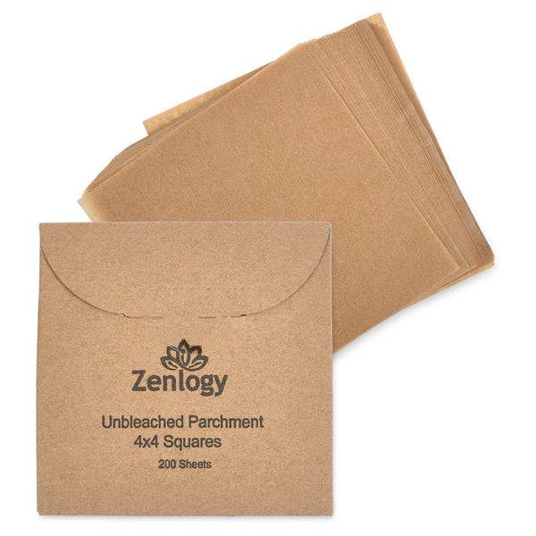 Unbleached 4x4 Parchment Paper Square Sheets (200 Sheets)