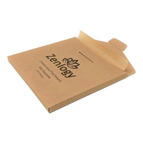 Natural Brown 3x3 Inch Pre-Cut Parchment Paper 1000/Box