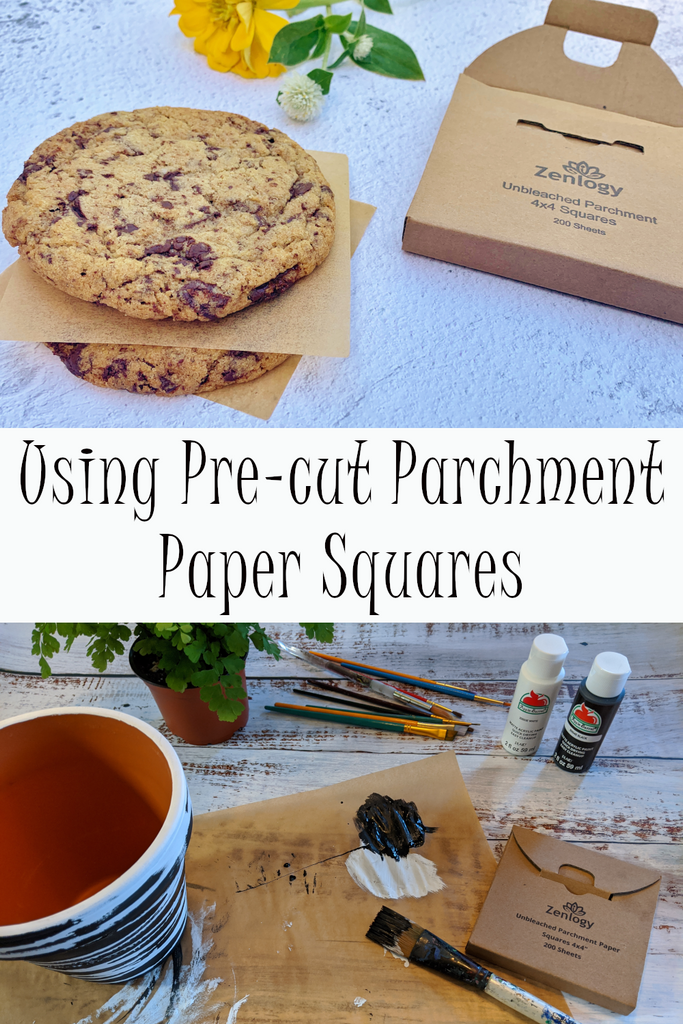  Parchment Paper Squares 4x4 Precut Unbleached