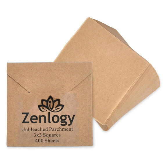Unbleached 3x3 Parchment Paper Squares (400 sheets) – Zenlogy